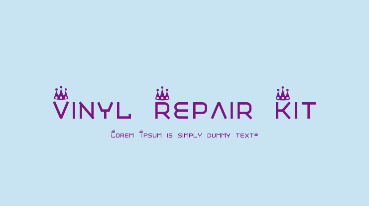 Vinyl Repair Kit Font