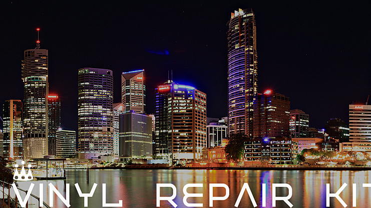 Vinyl Repair Kit Font