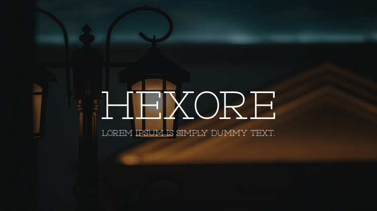 Hexore Font