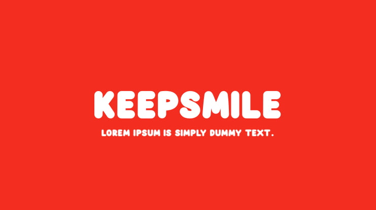 Keepsmile Font