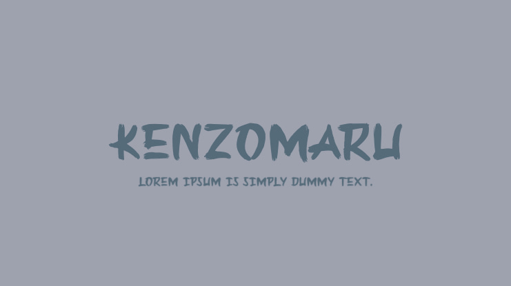 Kenzomaru Font