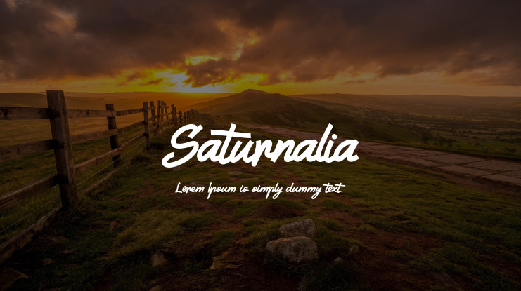 Saturnalia Font