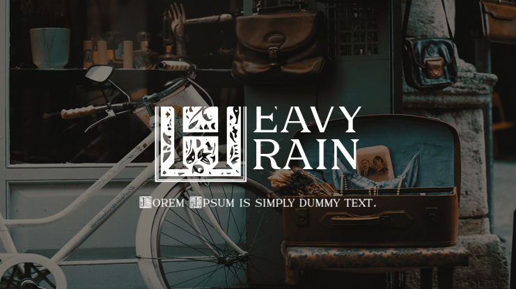 Heavy Rain Font Family