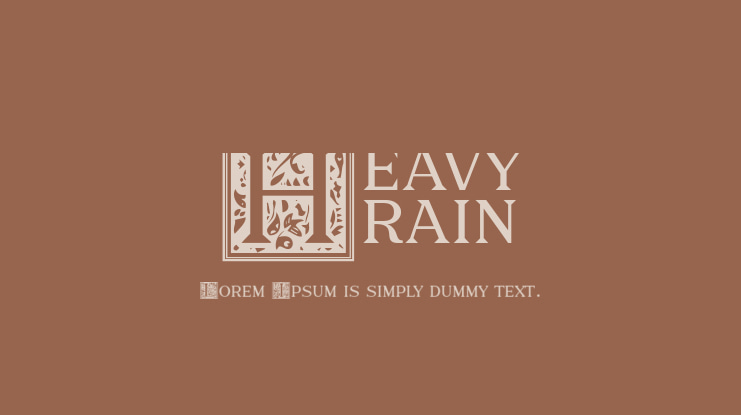 Heavy Rain Font Family