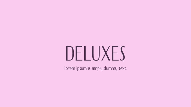 DELUXES Font