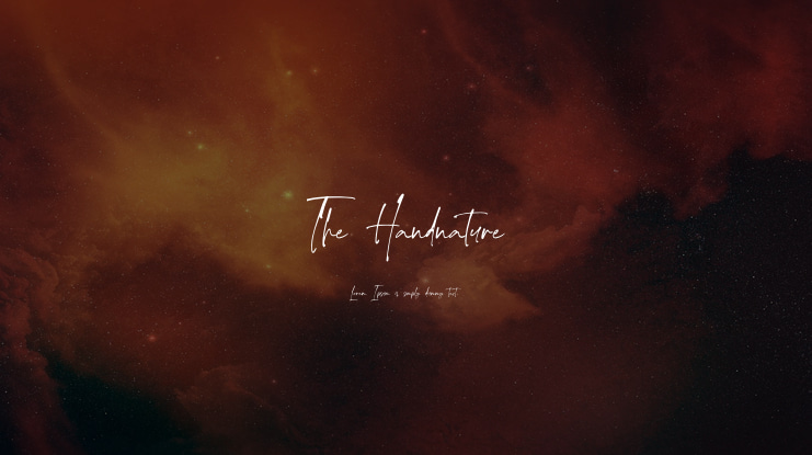 The Handnature Font