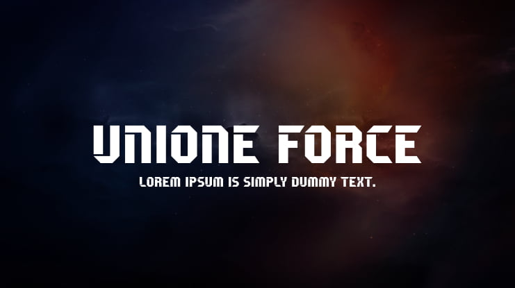 Unione Force Font