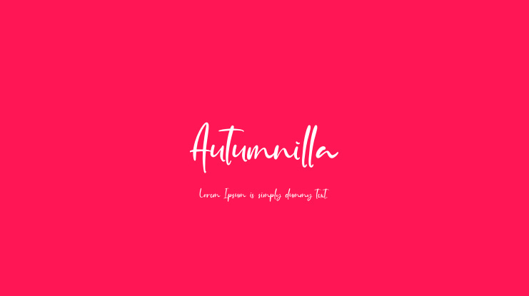 Autumnilla Font