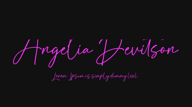 Angelia Devitson Font