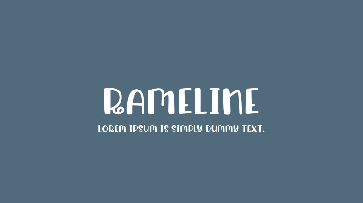 Rameline Font