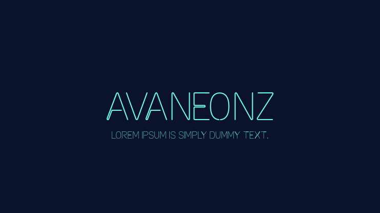Avaneonz Font