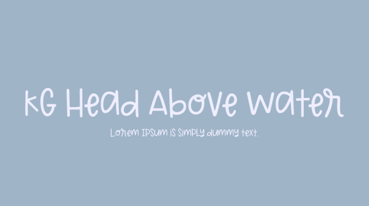KG Head Above Water Font