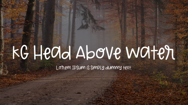 KG Head Above Water Font