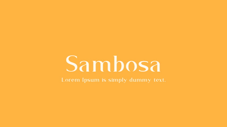 Sambosa Font