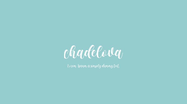 chadelova Font