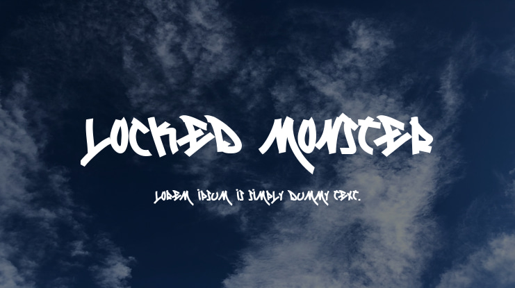 Locked Monster Font