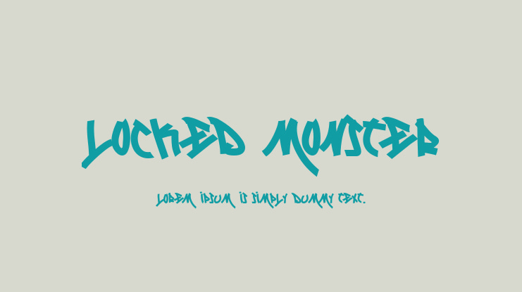 Locked Monster Font