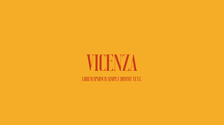 Vicenza Font