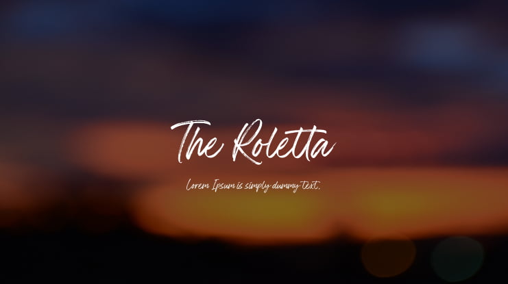 The Roletta Font