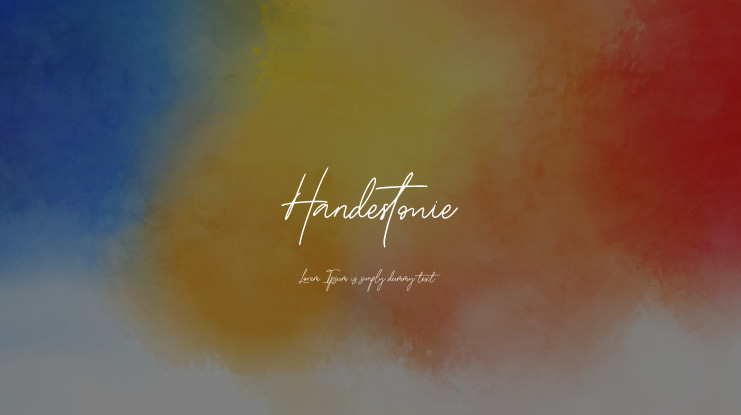 Handestonie Font