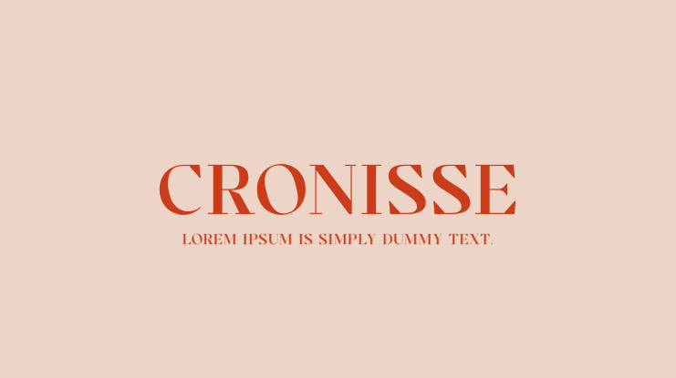 Cronisse Font