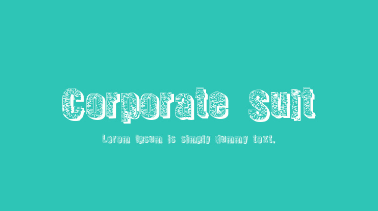 Corporate Suit Font