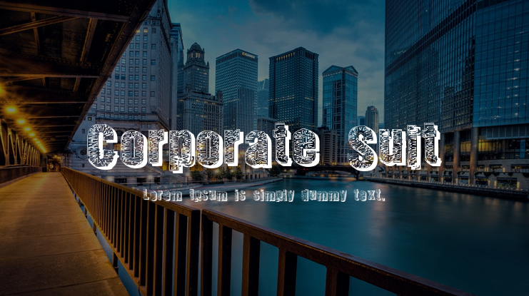 Corporate Suit Font
