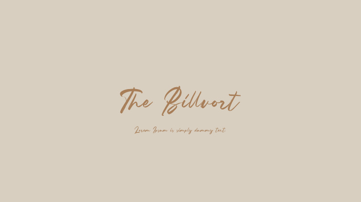 The Billvort Font