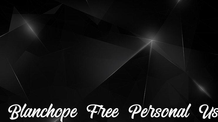 Blanchope Free Personal Use Font