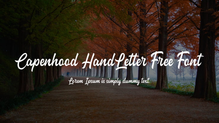 Capenhood HandLetter Free Font
