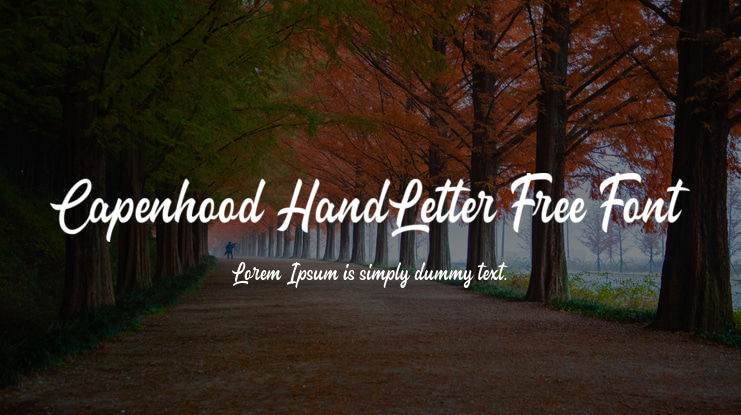 Capenhood HandLetter Free Font