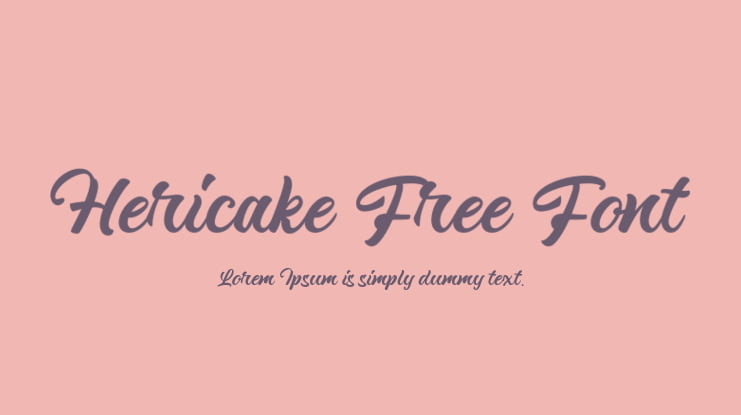 Hericake Free Font