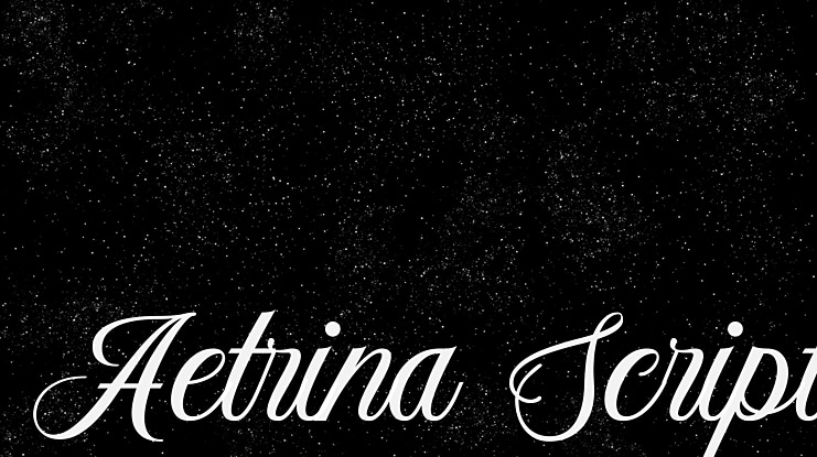 Aetrina Script Font