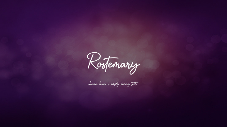 Rostemary Font