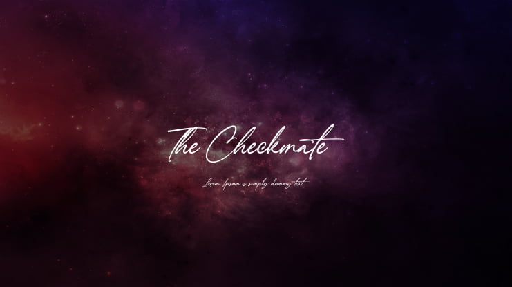 The Checkmate Font