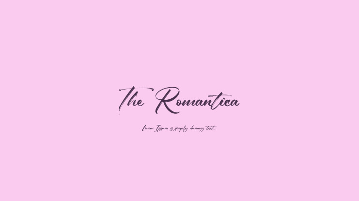 The Romantica Font