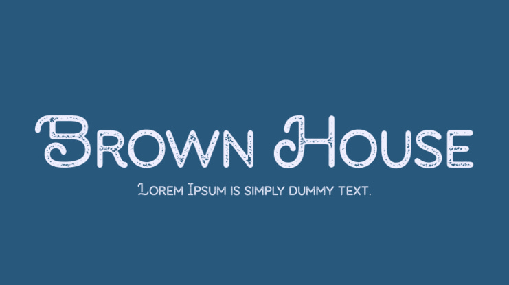 Brown House Font