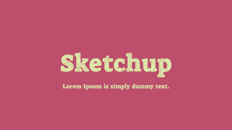 Sketchup Font