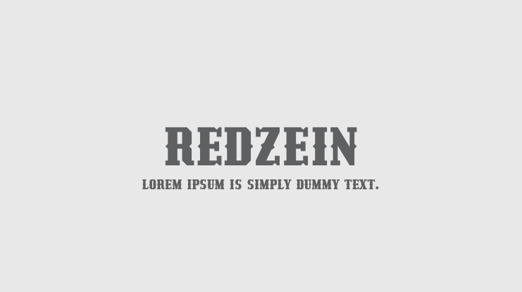 Redzein Font