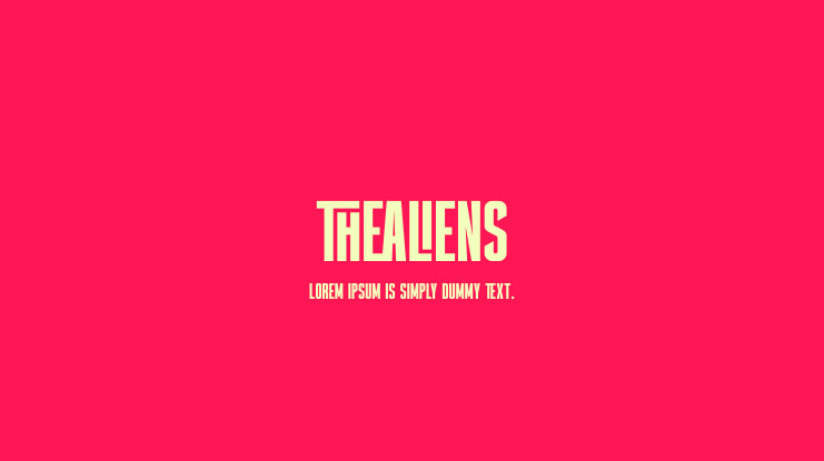 thealiens Font