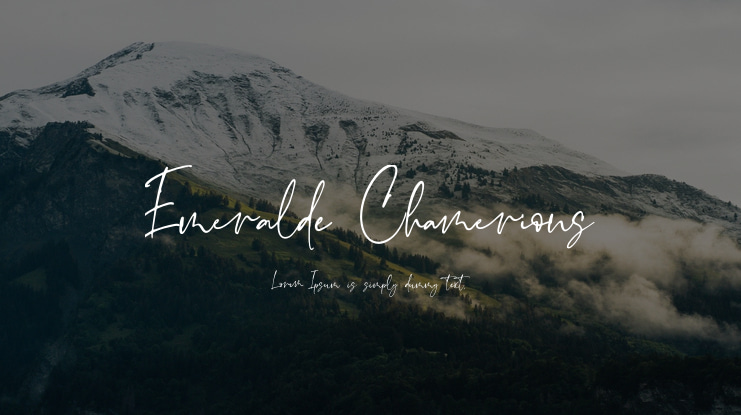 Emeralde Chamerions Font Family