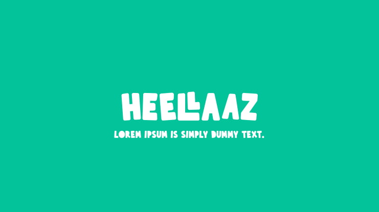 Heellaaz Font