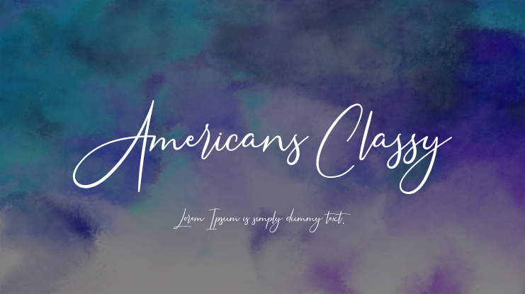 Americans Classy Font