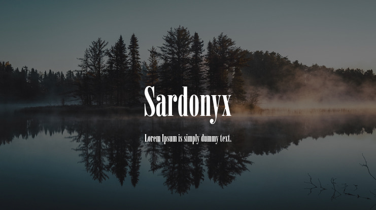 Sardonyx Font