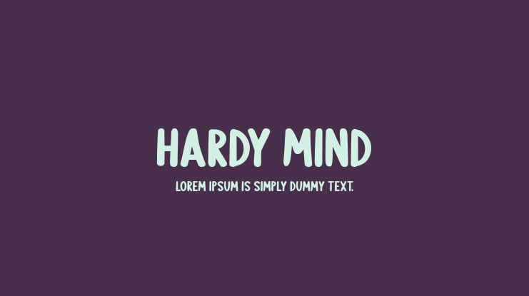 Hardy Mind Font