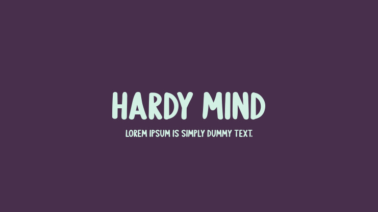 Hardy Mind Font