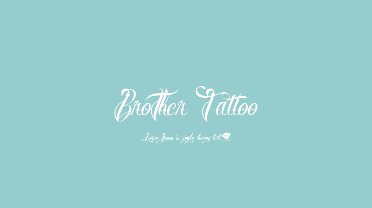 Brother Tattoo Font
