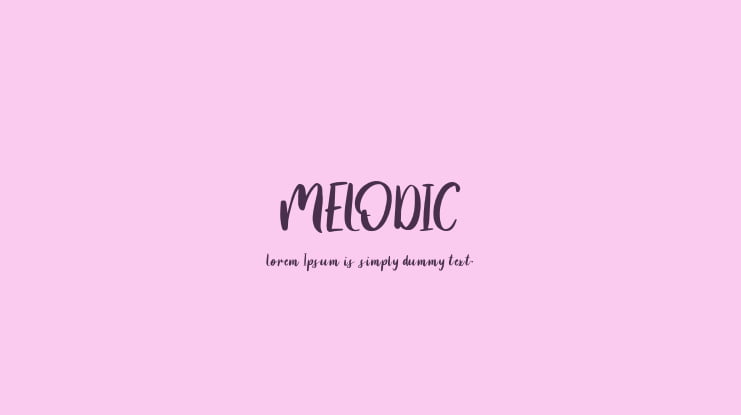 MELODIC Font