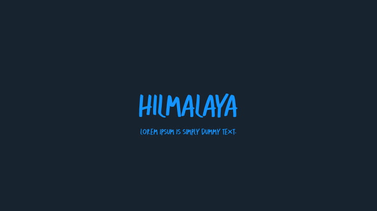 HILMALAYA Font