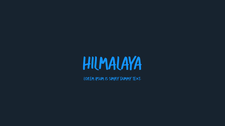 HILMALAYA Font